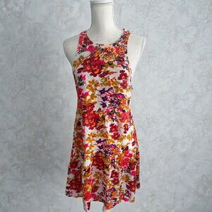 NATURAL LIFE Floral Cutout Back Dress Size Medium NEW NWT